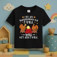 Funny Turkey Thanksgiving Toddler T-Shirt thumb 3