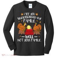 Funny Turkey Thanksgiving Kids Long Sleeve Shirt thumb 0