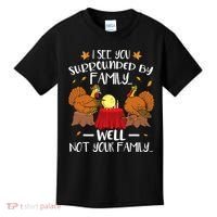 Funny Turkey Thanksgiving Kids T-Shirt thumb 0