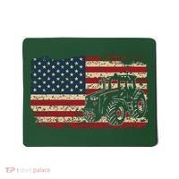 Farm Tractors USA Flag Patriotic Farming Gift Mousepad thumb 0