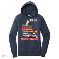 Funny Thumbs Up I'm Ok Book Lover Women's Hoodie thumb 0