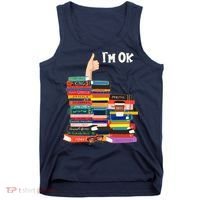 Funny Thumbs Up I'm Ok Book Lover Tank Top thumb 0