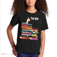 Funny Thumbs Up I'm Ok Book Lover Kids T-Shirt thumb 2
