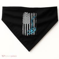 Fur Trapper US American Flag Cool Outdoor Trapping Gear  USA-Made Doggie Bandana thumb 0