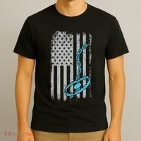 Fur Trapper US American Flag Cool Outdoor Trapping Gear  T-Shirt thumb 3