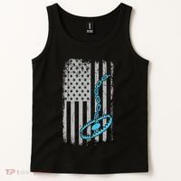 Fur Trapper US American Flag Cool Outdoor Trapping Gear  Tank Top thumb 2