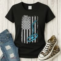 Fur Trapper US American Flag Cool Outdoor Trapping Gear  Women's T-Shirt thumb 3