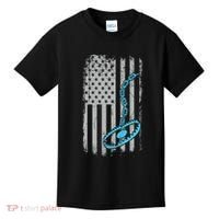 Fur Trapper US American Flag Cool Outdoor Trapping Gear  Kids T-Shirt thumb 0