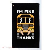 Funny Thrown Under The Bus Golf Towel thumb 0