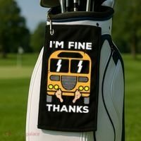 Funny Thrown Under The Bus Golf Towel thumb 2