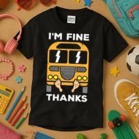 Funny Thrown Under The Bus Kids T-Shirt thumb 3