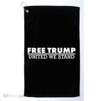 Free Donald Trump United We Stand Supporter Golf Towel thumb 0