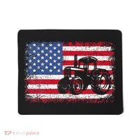 Farm Tractors USA Flag Patriotic Farming Gift Mousepad thumb 0