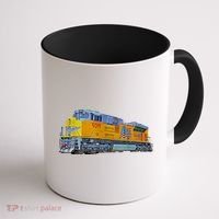 Freight Train Union Pacific Engine Coffee Mug thumb 1