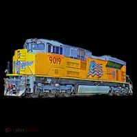 Freight Train Union Pacific Engine Coffee Mug thumb 5