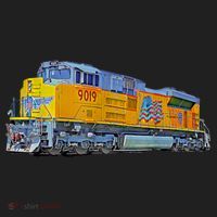 Freight Train Union Pacific Engine Tumbler thumb 3