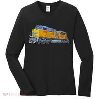 Freight Train Union Pacific Engine Women's Long Sleeve Shirt thumb 0
