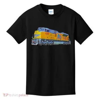 Freight Train Union Pacific Engine Kids T-Shirt