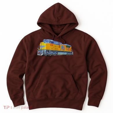 Freight Train Union Pacific Engine Hoodie