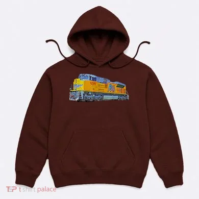 Freight Train Union Pacific Engine Hoodie