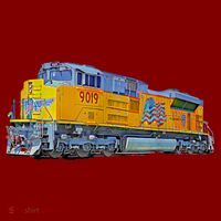 Freight Train Union Pacific Engine Hoodie thumb 2