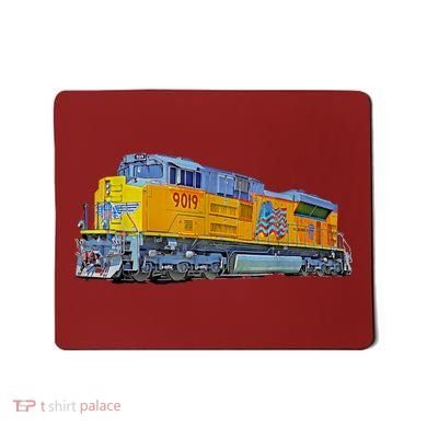 Freight Train Union Pacific Engine Mousepad