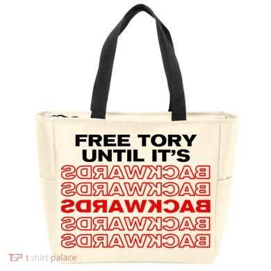 Free Tory Until ItS Backwards Tote Bag
