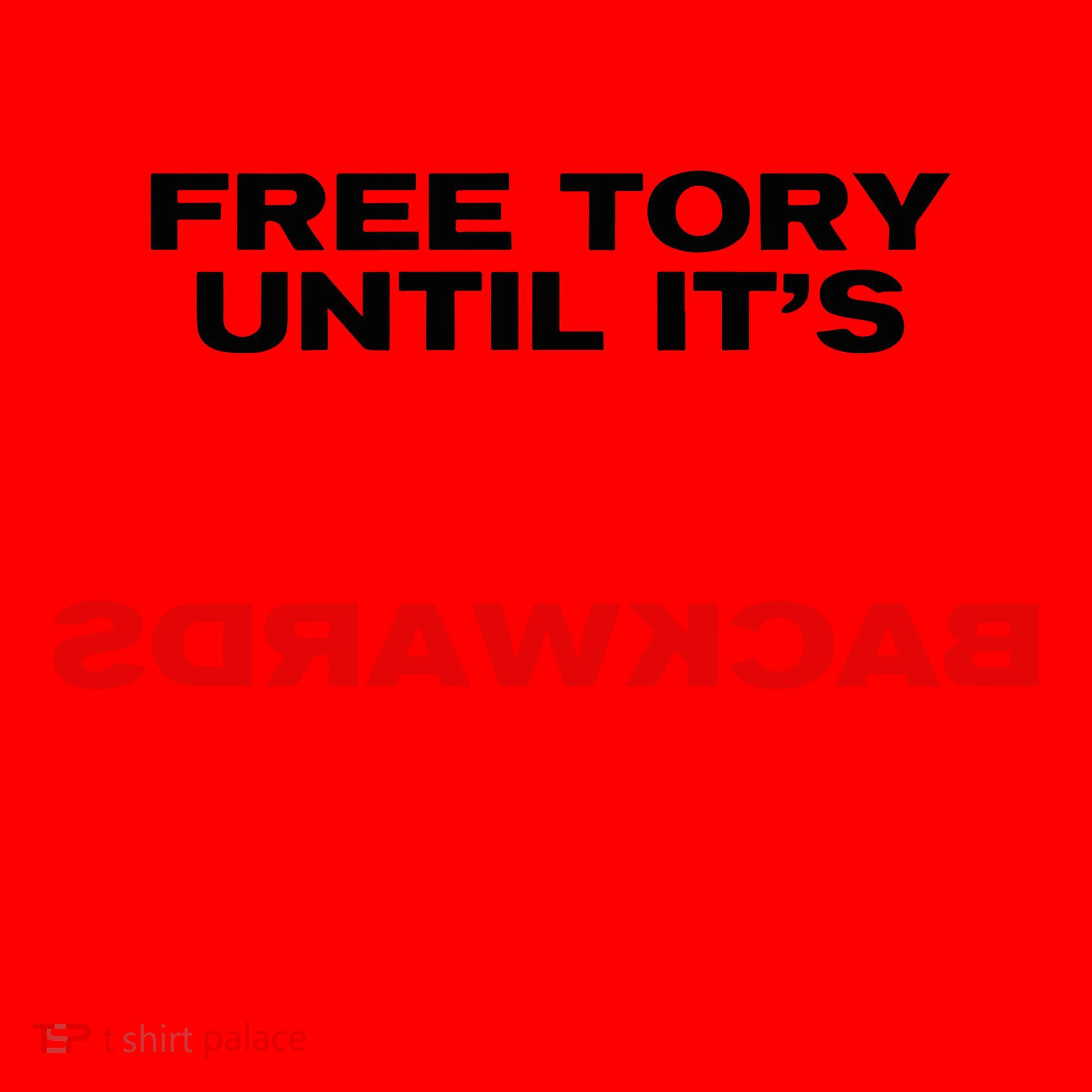 Free Tory Until ItS Backwards Santa Hat