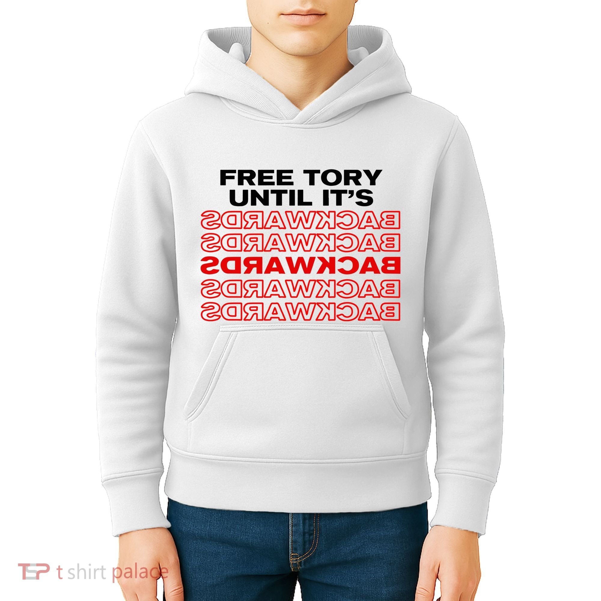 Free Tory Until ItS Backwards Kids Hoodie