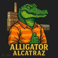 Funny Thumbs Up Alligator Alcatraz Women's Sweatshirt thumb 2
