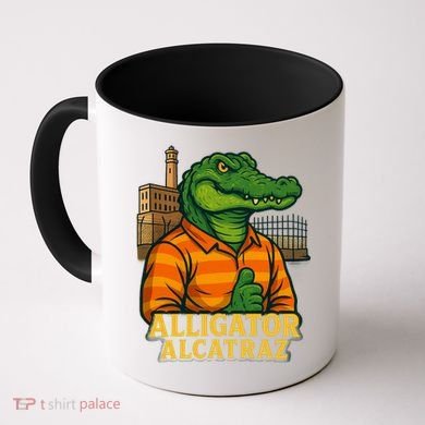 Funny Thumbs Up Alligator Alcatraz Coffee Mug