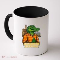 Funny Thumbs Up Alligator Alcatraz Coffee Mug thumb 0