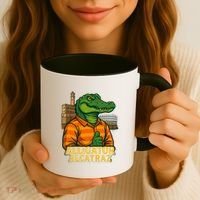 Funny Thumbs Up Alligator Alcatraz Coffee Mug thumb 3