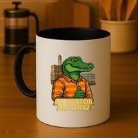 Funny Thumbs Up Alligator Alcatraz Coffee Mug thumb 4