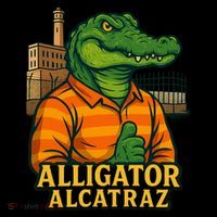 Funny Thumbs Up Alligator Alcatraz Women's Hoodie thumb 2