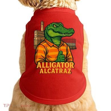 Funny Thumbs Up Alligator Alcatraz Doggie Tank