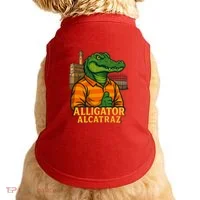Funny Thumbs Up Alligator Alcatraz Doggie Tank thumb 0