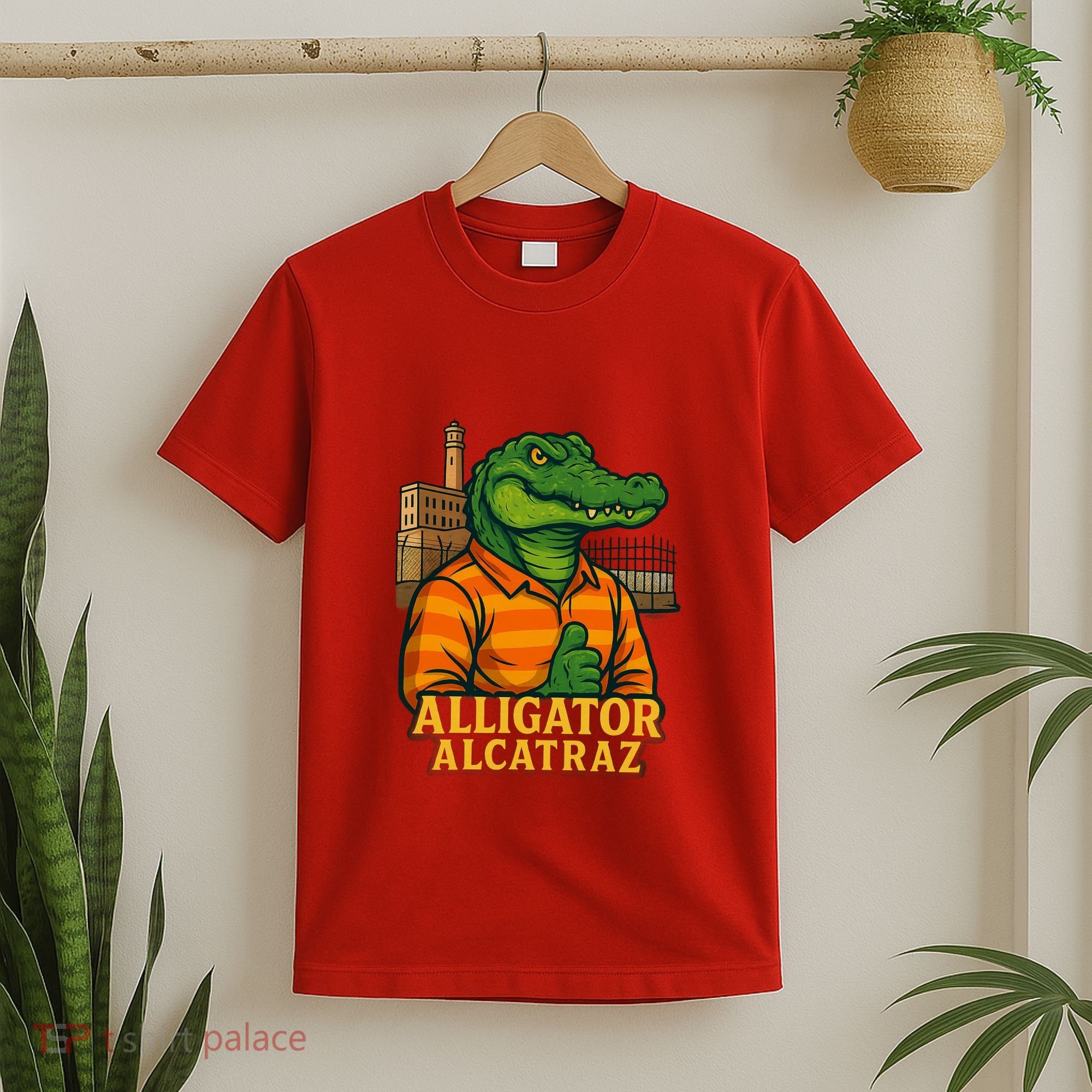 Funny Thumbs Up Alligator Alcatraz T-Shirt