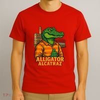 Funny Thumbs Up Alligator Alcatraz T-Shirt thumb 3