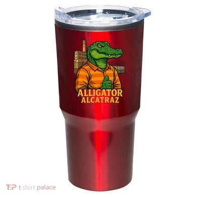 Funny Thumbs Up Alligator Alcatraz Tumbler