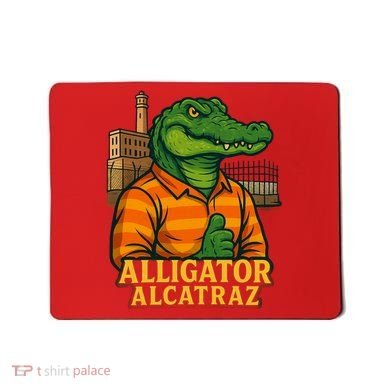 Funny Thumbs Up Alligator Alcatraz Mousepad