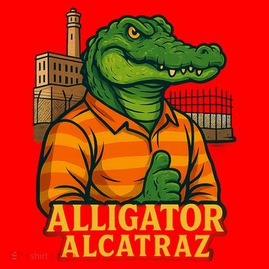 Funny Thumbs Up Alligator Alcatraz Mousepad