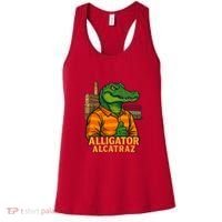 Funny Thumbs Up Alligator Alcatraz Women's Tank Top thumb 0