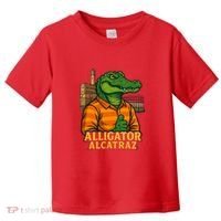 Funny Thumbs Up Alligator Alcatraz Toddler T-Shirt thumb 0