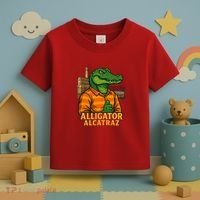 Funny Thumbs Up Alligator Alcatraz Toddler T-Shirt thumb 3