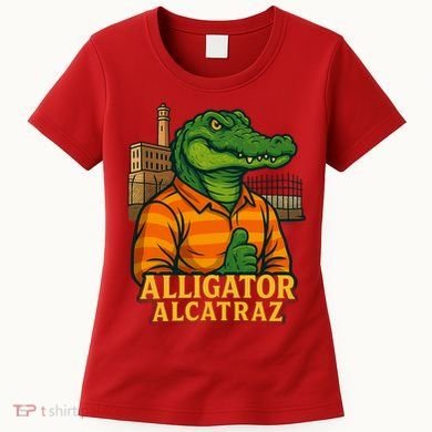 Funny Thumbs Up Alligator Alcatraz Women's T-Shirt