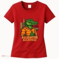 Funny Thumbs Up Alligator Alcatraz Women's T-Shirt thumb 0