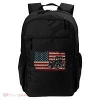 Farm Tractors Usa Flag Patriotic Farming Gift Backpack thumb 0