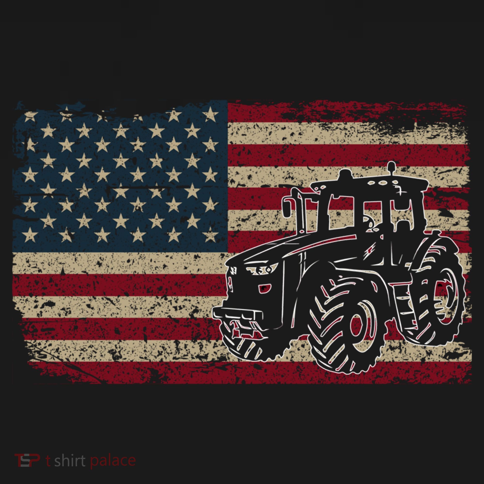 Farm Tractors Usa Flag Patriotic Farming Gift Backpack