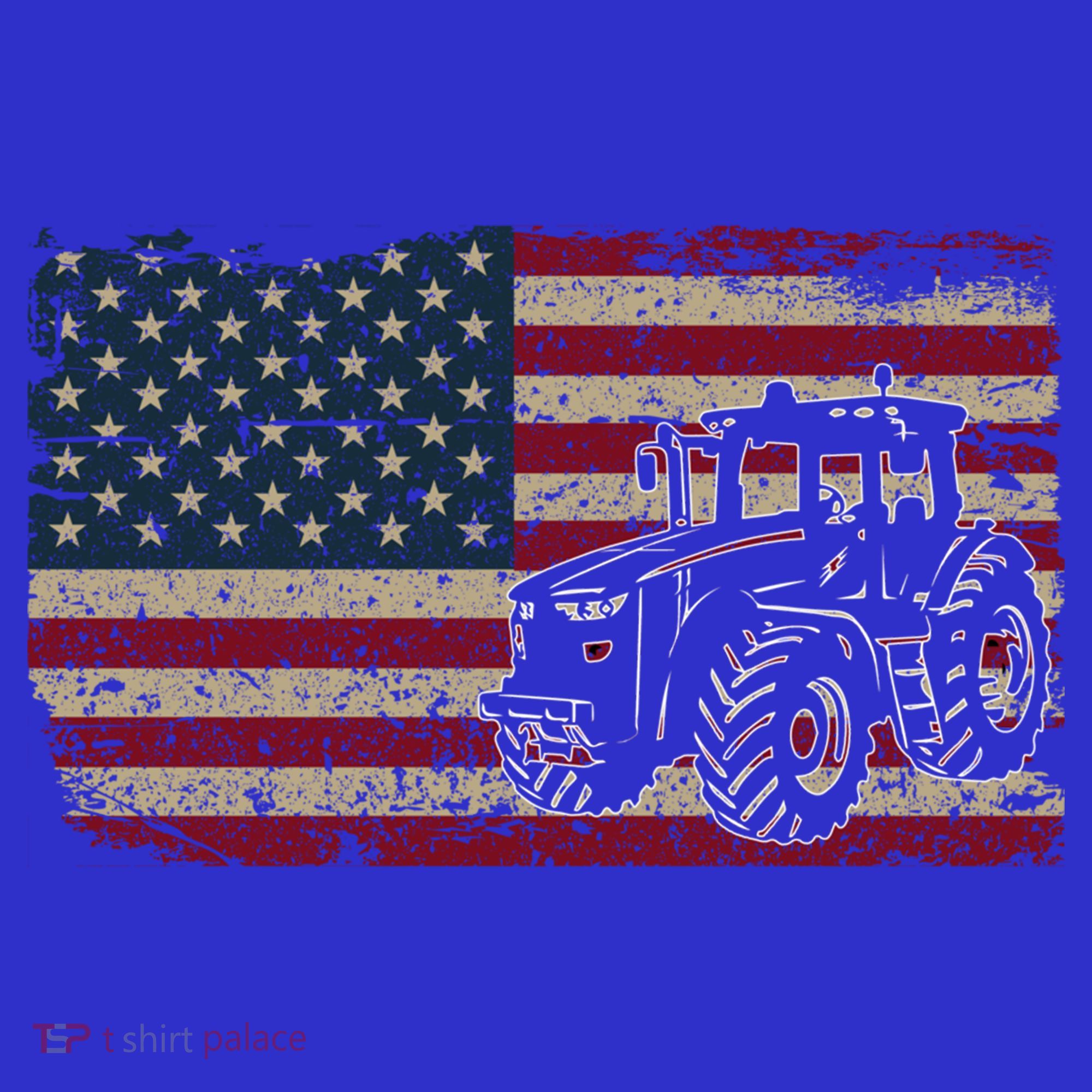 Farm Tractors Usa Flag Patriotic Farming Gift Tote Bag